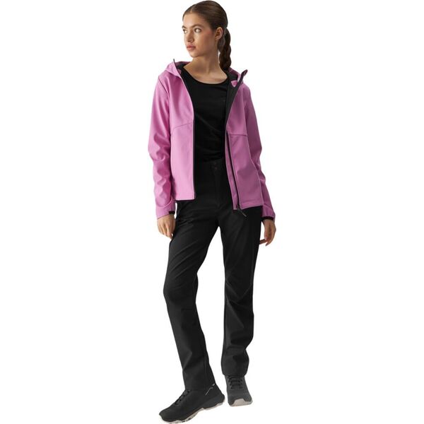 Kurtka damska softshell 4F F285 różowa 4FWAW24TSOFF285 54S M