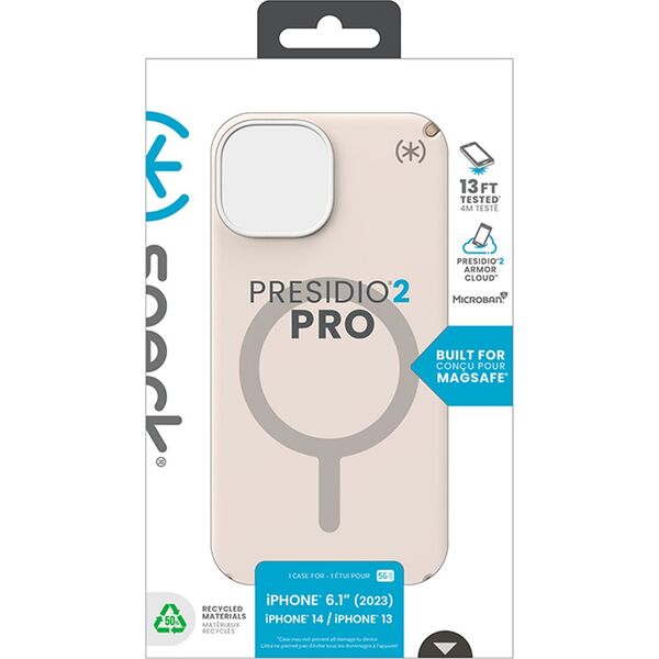 Speck Speck Presidio2 Pro Magsafe - Etui iPhone 15 / iPhone 14 / iPhone 13 (Bleached Bone / Heirloom Gold / Hazel Brown)