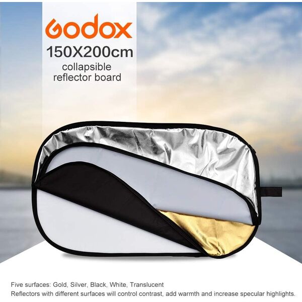 GODOX Godox RFT-05 - 5in1 Disc Kit collap. reflector kit 150x200 cm