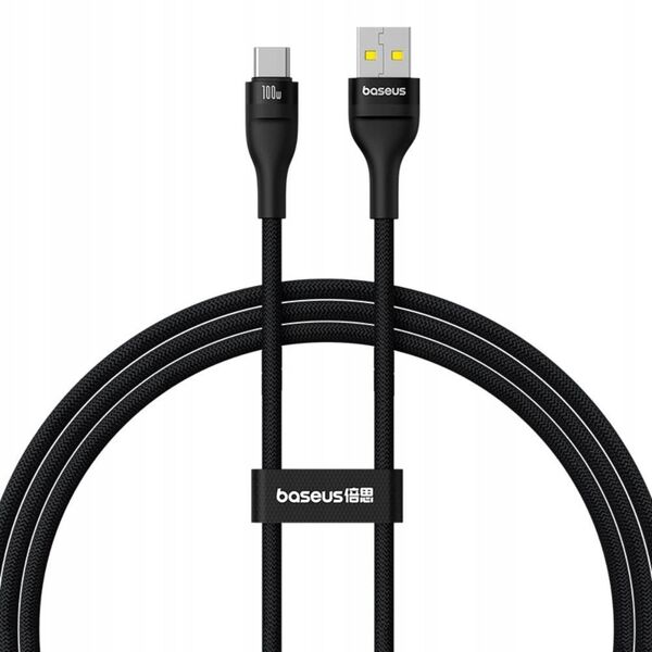 Καλώδιο BASEUS Flash 2 USB-A / USB-C 100W 1m μαύρο