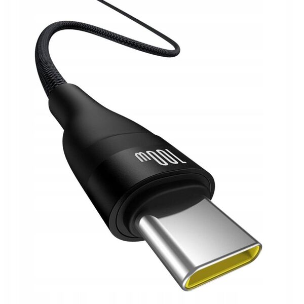 Καλώδιο BASEUS Flash 2 USB-A / USB-C 100W 1m μαύρο