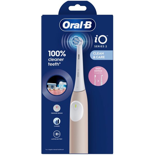 Braun iOS2.1C9.0P Oral-B iO2 Elektrinis Dantų Šepetėlis Calm Rožinė
