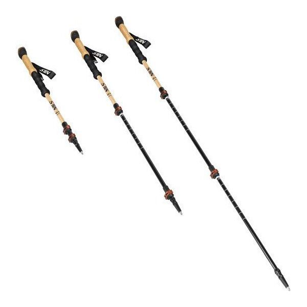 Kijki trekkingowe Nils Bambusowe TK8606 regulowane 62-135cm