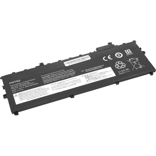 Bateria Mitsu Bateria 01AV430 do Lenovo ThinkPad X1 Carbon 5 6 2017 2018