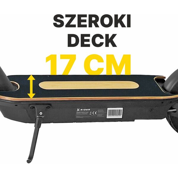 Hulajnoga elektryczna XRIDER M10 Pro - Aplikacja KERS 1000W PEAK  bateria LG