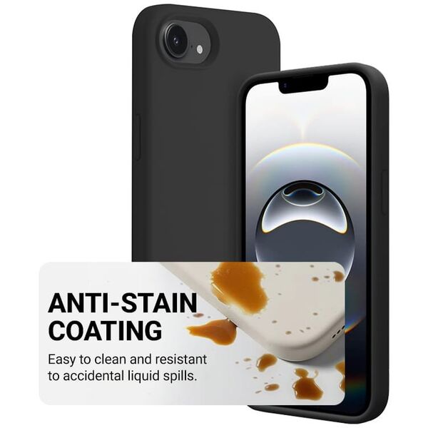 Crong Color Cover Magnetic - Etui iPhone 16e MagSafe (czarny)