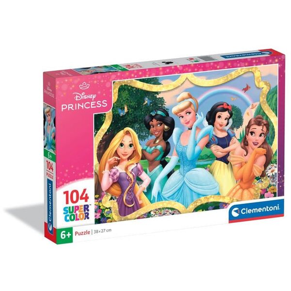 CLE puzzle 104 SuperKolor Disney Princess 25058