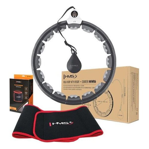 Zestaw hula hop HHW06 z piłką grawitacyjną i licznikiem HMS pas br163