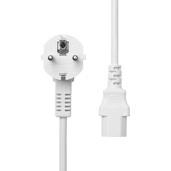 Kabel zasilający ProXtend ProXtend Power Cord Schuko Angled to C13 2M White