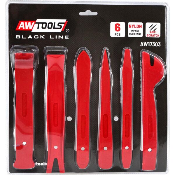 AWTools AWTOOLS ZESTAW ŚCIĄGACZY DO TAPICERKI NYLON 6cz. AW17303