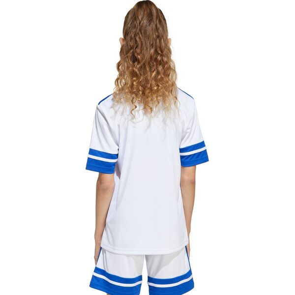 Koszulka dla dzieci adidas Squadra 25 biało-niebieska JJ0060 152cm