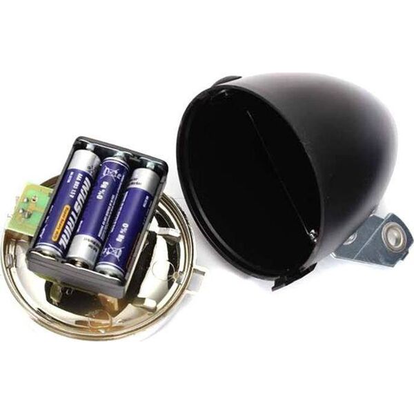 Aptel Przednia Lampka Rowerowa Retro 3xLED czarny chrom ZD14A