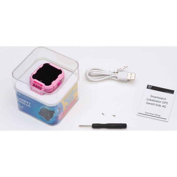 Smartwatch Garett Kids 4G Różowy  (5903246284669)
