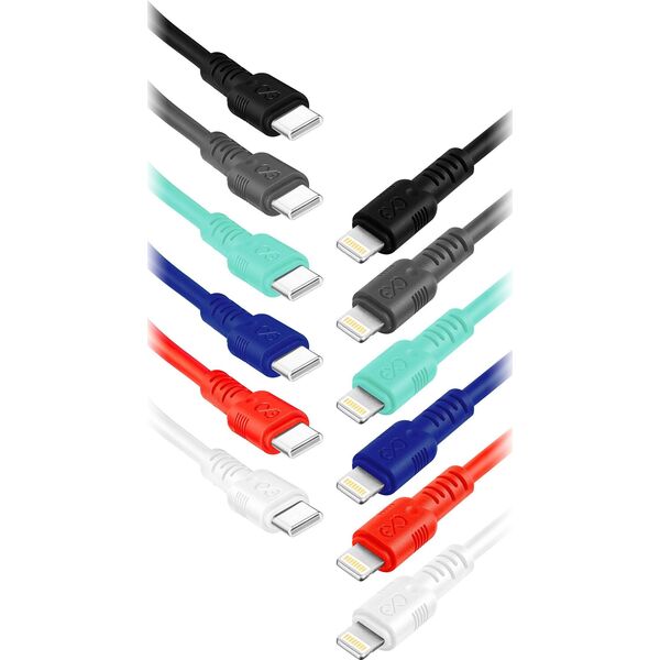 Kabel USB Orno USB-C - Lightning 2 m Wielokolorowy (CABEXCWHIPUCLI2.0MIX)