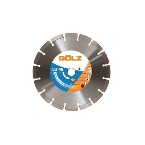 Δίσκος διαμαντιών για σκυρόδεμα GOLZ LU40 150x22.2mm