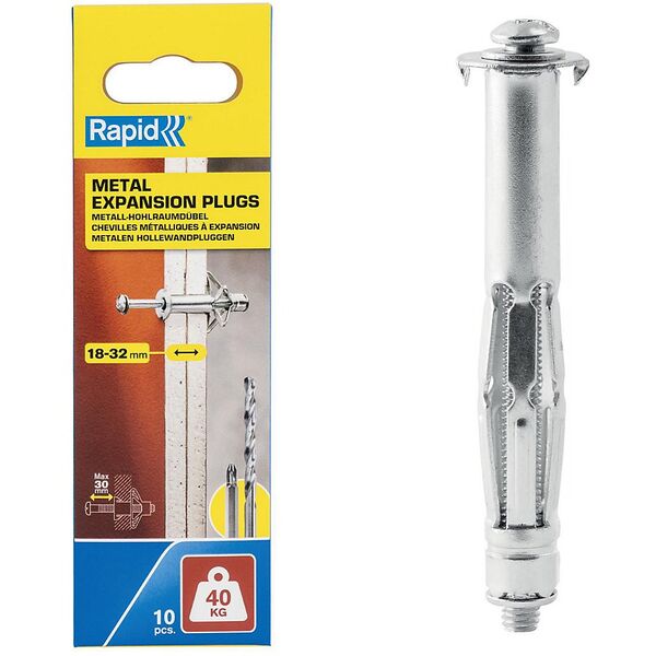 Άγκυρες 18-32 mm. για παχιά τοιχώματα, Rapid 10 τεμ. μέγιστο 40 κιλά.