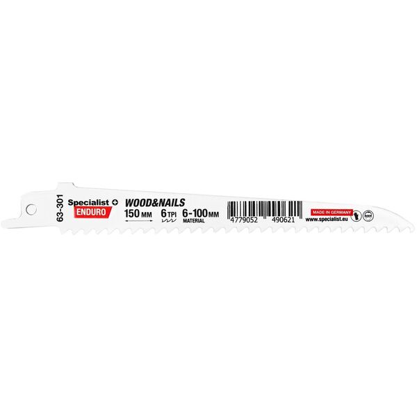 SPECIALIST+ πριόνι για ξύλο με καρφιά, 150 mm, 6TPI