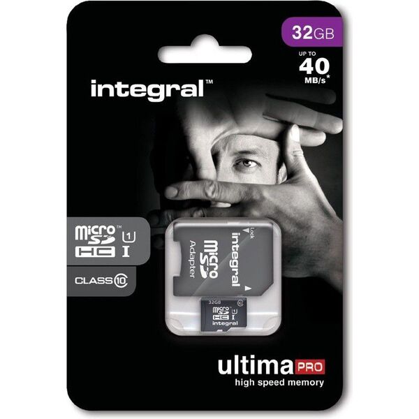 Karta Integral UltimaPro X MicroSDHC 32 GB Class 10 UHS-I/U1  (T_0014200)