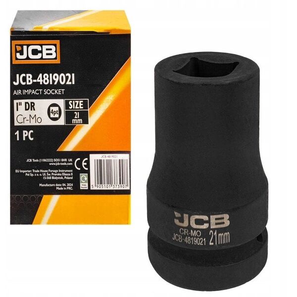 JCB Καρυδάκι κρούσης 1" τετράγωνο 21mm (4-γωνιακό)