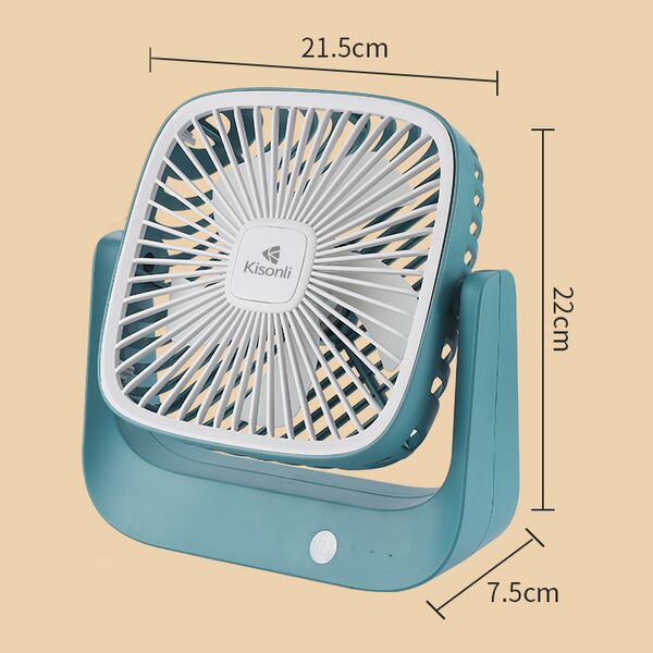 Portable Desktop Fan Kisonli F102, 1200mAh, Διαφορετικα χρωματα - 15053 έως 12 άτοκες Δόσεις