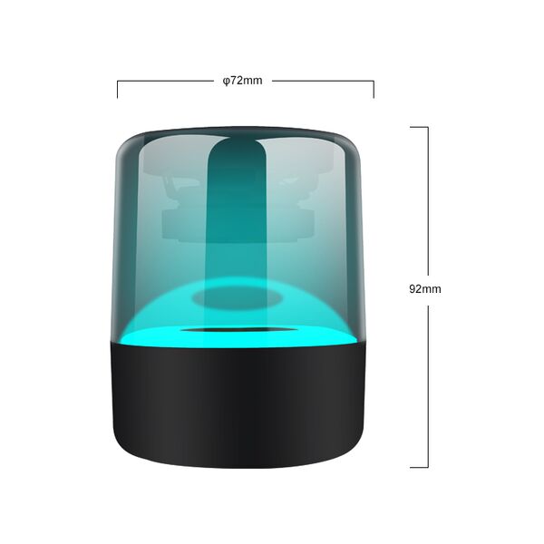 Ηχεἰο Kisonli LP-5S, Bluetooth, SD, FM, RGB, Μαυρο - 22278 έως 12 άτοκες Δόσεις