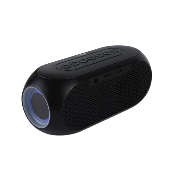 Speaker Kisonli LP-2S, Bluetooth, Clock, SD, FM, AUX, RGB, Black - 22280 έως 12 άτοκες Δόσεις
