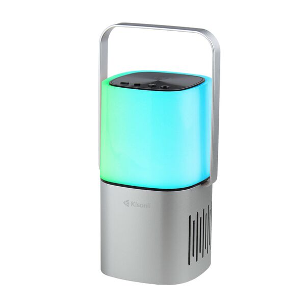 Ηχεἰο Kisonli Q6 Plus, Bluetooth, AUX, SD, FM, RGB, Ασημένιο - 22282 έως 12 άτοκες Δόσεις