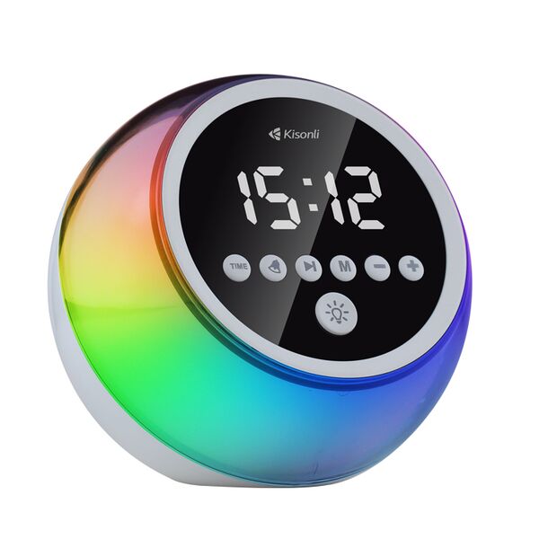 Ηχείο Kisonli Q6C, Bluetooth, SD, FM, RGB, Ασπρο - 22283 έως 12 άτοκες Δόσεις