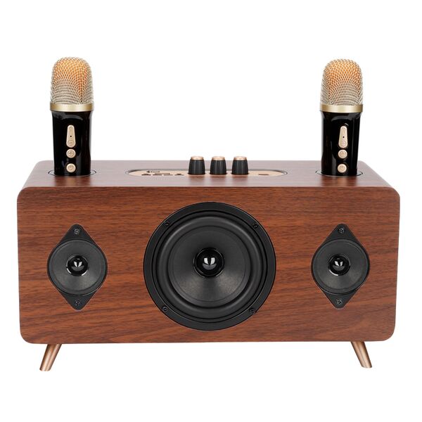 Ηχεἰο Kisonli G105, Karaoke, Bluetooth, USB, SD, AUX, Καφέ - 22304 έως 12 άτοκες Δόσεις