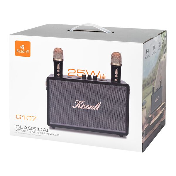 Ηχεἰο Kisonli G107, Karaoke, Bluetooth, USB, SD, AUX, Διαφορετικα χρωματα - 22305 έως 12 άτοκες Δόσεις