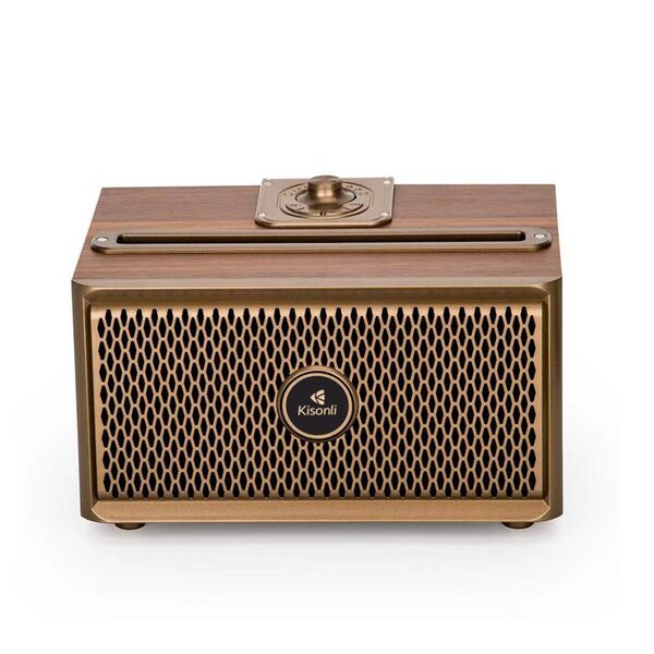 Ηχεἰο Kisonli G1, Bluetooth, USB, SD, AUX, FM, Καφέ - 22309 έως 12 άτοκες Δόσεις