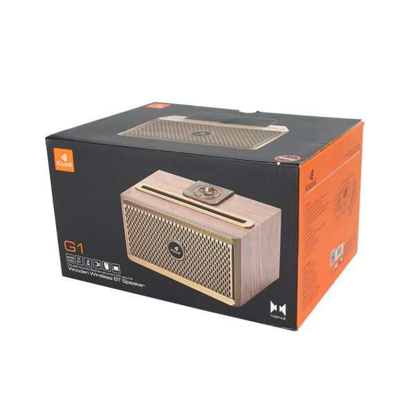 Ηχεἰο Kisonli G1, Bluetooth, USB, SD, AUX, FM, Καφέ - 22309 έως 12 άτοκες Δόσεις