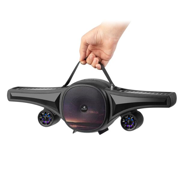 Ηχεἰο Kisonli B6, Bluetooth, Solar, USB, SD, FM, Μαυρο - 22321 έως 12 άτοκες Δόσεις
