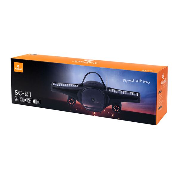 Ηχεἰο Kisonli B6, Bluetooth, Solar, USB, SD, FM, Μαυρο - 22321 έως 12 άτοκες Δόσεις