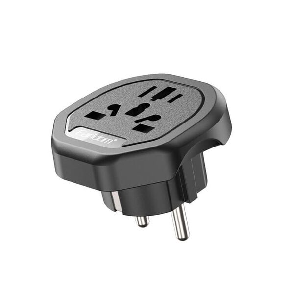Αντάπτορας Earldom ES-SC26, UK/US/AU to EU Schuko, 250V, Universal, Μαυρο - 40523 έως 12 άτοκες Δόσεις
