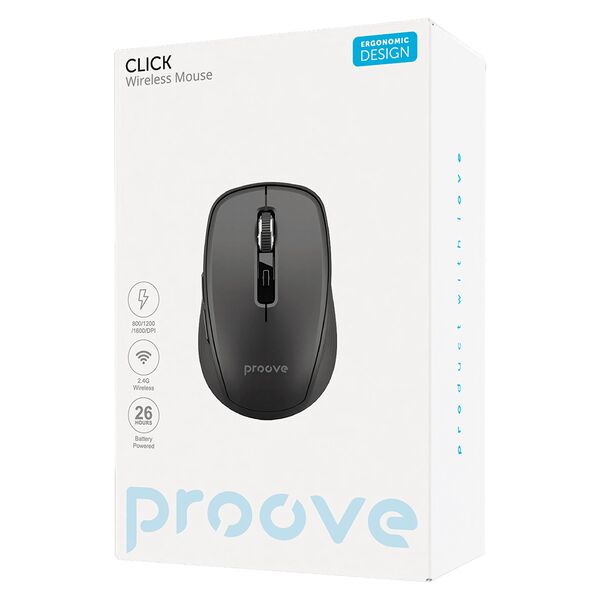 Mysz Myszka Bezprzewodowa 2.4 Ghz Sensor 1600 Dpi 6 Przycisków Programowalnych /proove / Click