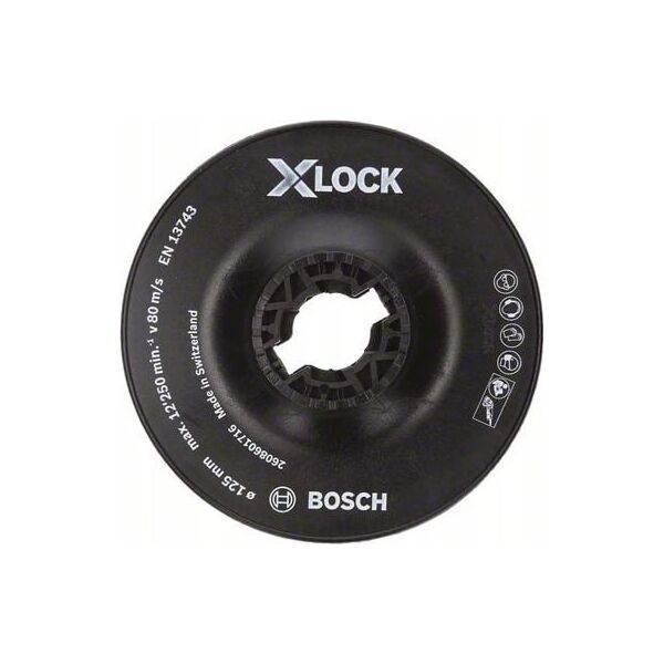 Bosch X-LOCK talerz oporowy twardy 125 mm (2608601716)