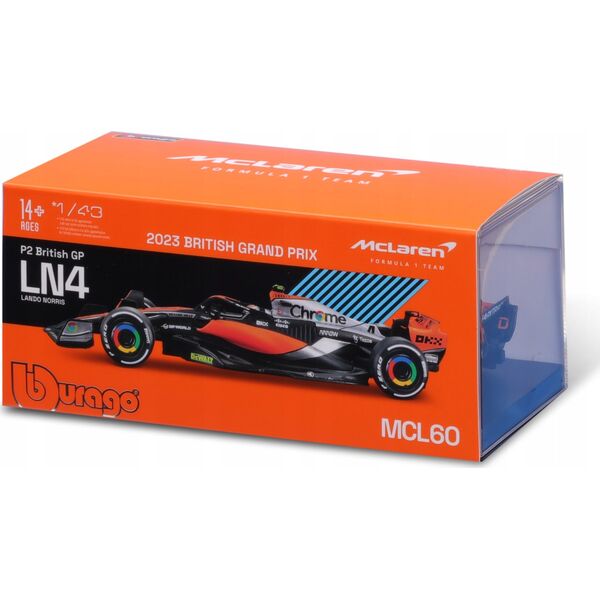 Bburago Face Mclaren F1 Team MCL60 2023 #4 BBURAGO