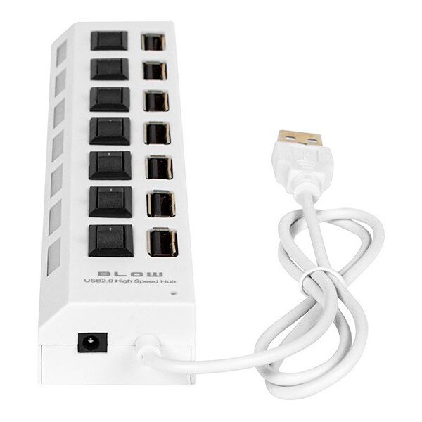 86-074# Rozgałęźnik usb wt.a-7xgn.a hub-06 biały