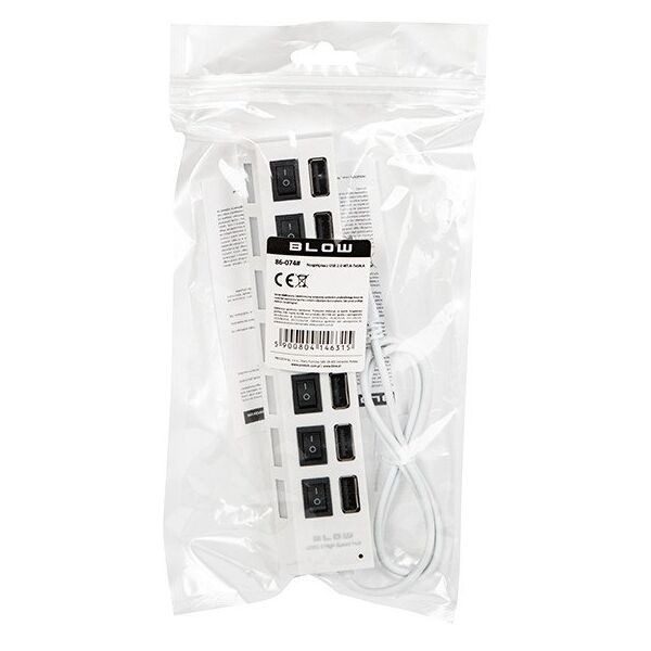 86-074# Rozgałęźnik usb wt.a-7xgn.a hub-06 biały