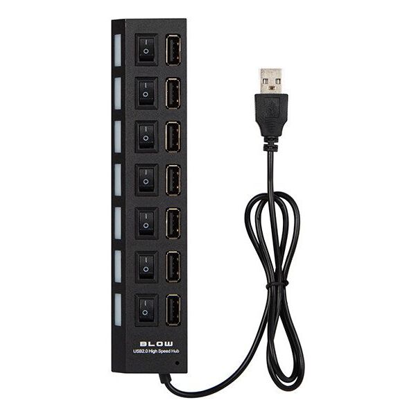 86-073# Rozgałęźnik usb wt.a-7xgn.a hub-06 czarny