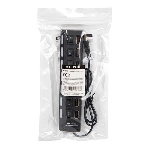 86-073# Rozgałęźnik usb wt.a-7xgn.a hub-06 czarny