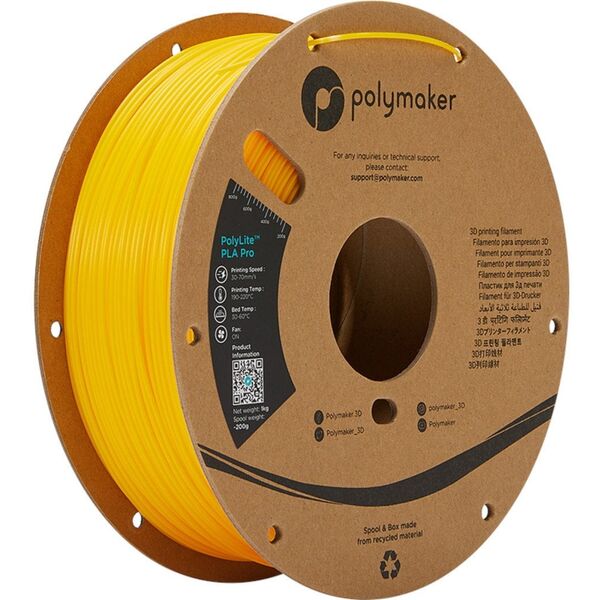 Filament Polymaker PolyLite PLA Pro 1,75mm 1kg - Yellow}
