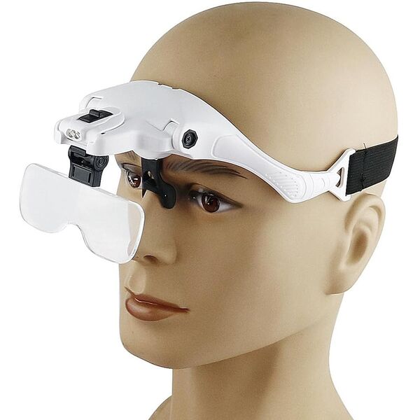 DA351 Okulary lupa nagłowna 2xled
