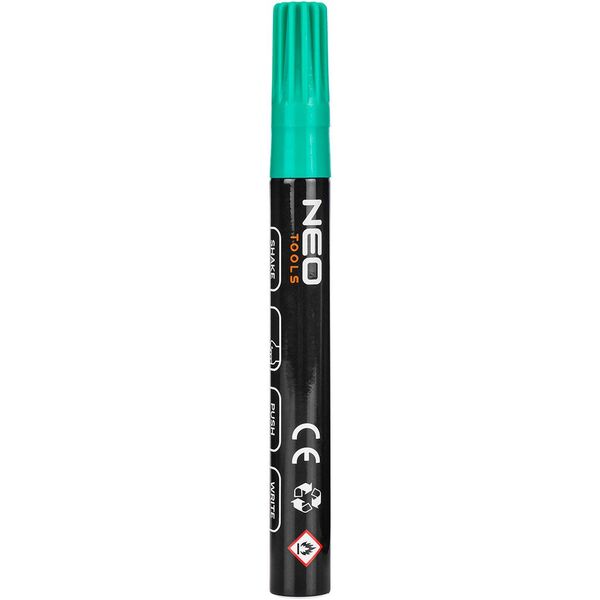 Marker budowlany gruby, 4 kolory, permanentny, wodoodporny, lakierowy, aluminiowy, 4 szt