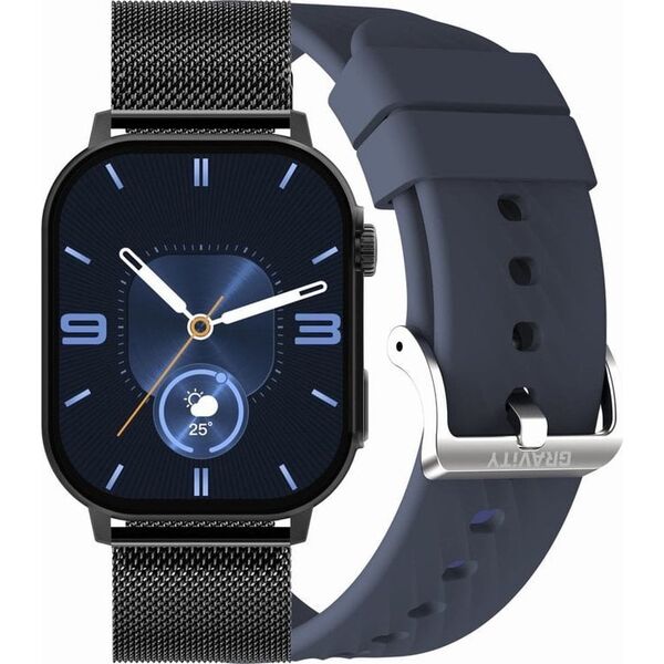 SMARTWATCH UNISEX GRAVITY GT15-12 - ROZMOWY BLUETOOTH, DODATKOWY PASEK (sg029l)