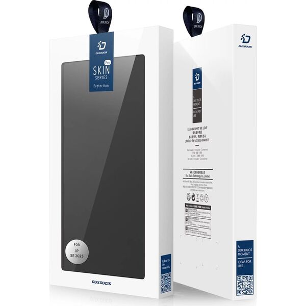 Etui do Apple iPhone 16e / SE 4 2025 obudowa ochronna Dux Ducis z klapką Skin Pro Czarna