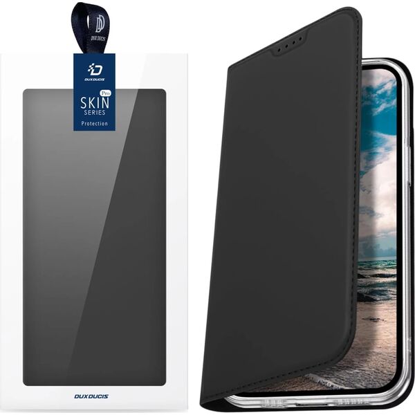 Etui do Apple iPhone 16e / SE 4 2025 obudowa ochronna Dux Ducis z klapką Skin Pro Czarna