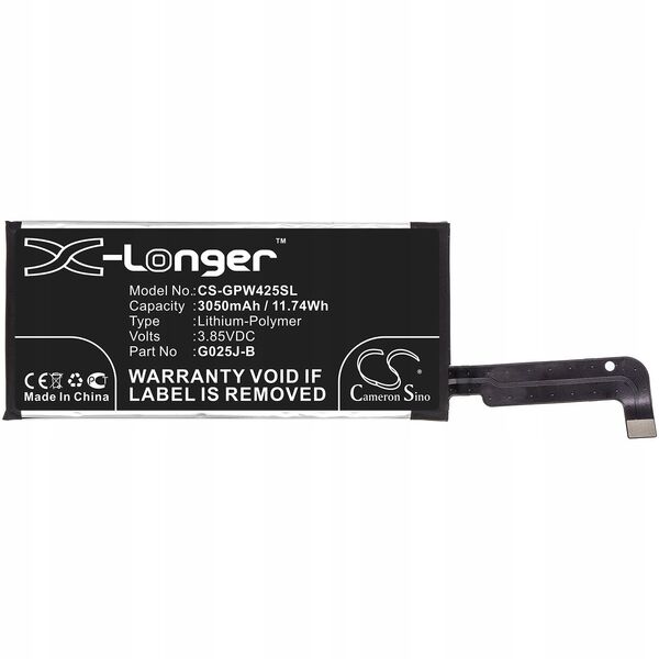 Akumulator Bateria typu G025J-B do Telefonu Google Pixel 4A 4 A 3050 mAh / CS-GPW425SL