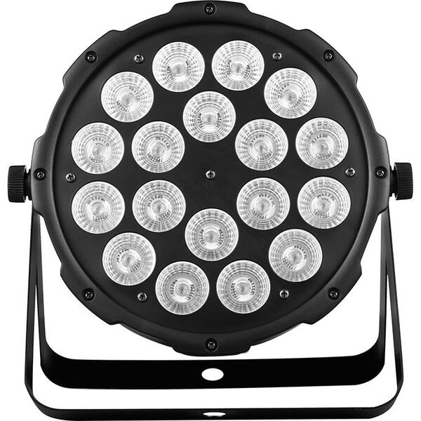 LIGHT4ME REFLEKTOR PROJEKTOR SCENICZNY LED KOLOROFON DISCO PAR 18x12W RGBWA-UV DMX